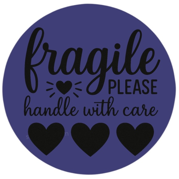 Fragile Handle With Care Stickers – 2" Round Labels – 100 PCS – 15 Color Options - Picture 3 of 15